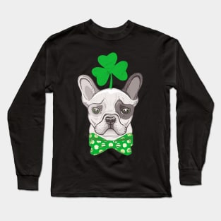 Funny Bulldog lover for irish - saint patrick best Long Sleeve T-Shirt